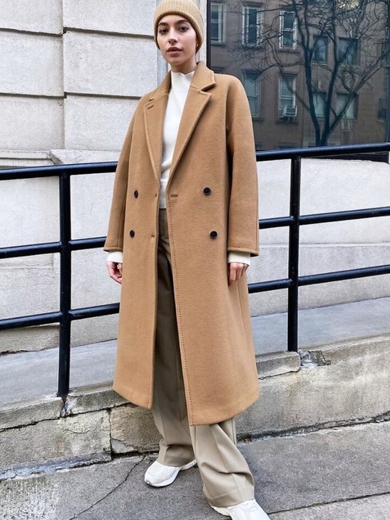 Babaton Jackets & Blazers - Aritzia babaton atelier slouch camel wool coat size 2